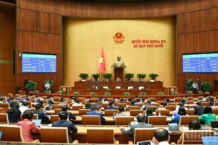 Kỳ họp thứ 10, Quốc hội khóa XV đã thông qua nhiều luật, nghị quyết quan trọng. (Ảnh: DUY LINH)