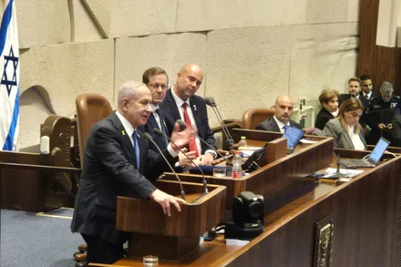 Thủ tướng Benjamin Netanyahu phát biểu tại phiên khai mạc kỳ họp mùa đông của Knesset, ngày 20/10/2025. (Ảnh: themedialine.org)