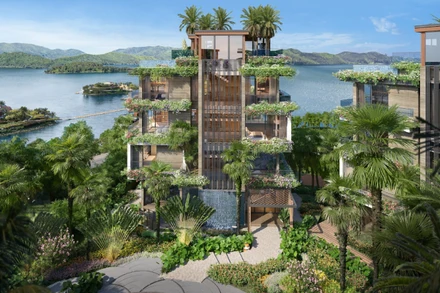 Bộ sưu tập 108 dinh thự Flamingo Maison 108 trong lòng Hồ Núi Cốc.