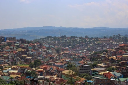 Quang cảnh thành phố Bukavu, tỉnh Nam Kivu, CHDC Congo. (Ảnh: THX/TTXVN)