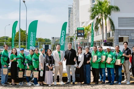 Grab Việt Nam hợp tác với EBOOST nhằm thúc đẩy sử dụng xe điện tại Việt Nam.