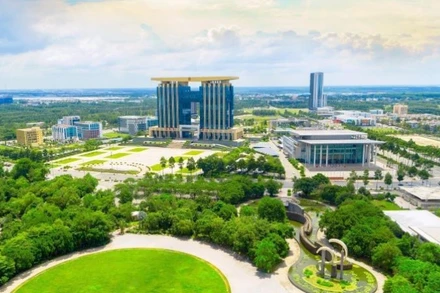 Một góc Thành phố mới Bình Dương tại phường Bình Dương (Thành phố Hồ Chí Minh) do Tập đoàn Becamex phát triển. 