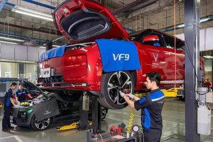 Xưởng lắp ráp xe VinFast.
