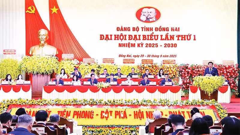 Đại hội Đảng bộ tỉnh Đồng Nai lần thứ 1 khẳng định tầm nhìn xa, khát vọng lớn.