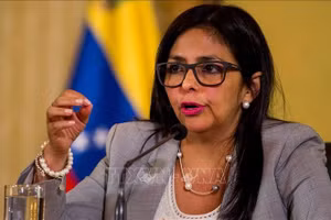 Tổng thống lâm thời Venezuela Delcy Rodriguez. (Ảnh tư liệu: THX/TTXVN)