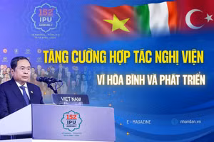 Tăng cường hợp tác nghị viện vì hòa bình và phát triển