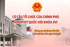 [Infographic] Cơ cấu tổ chức của Chính phủ nhiệm kỳ Quốc hội khóa XVI