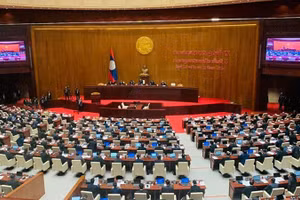Quang cảnh một phiên họp của Quốc hội Lào. (Ảnh minh họa: Báo Nhân Dân)