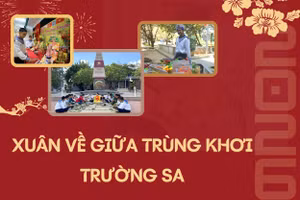 Xuân về giữa trùng khơi Trường Sa
