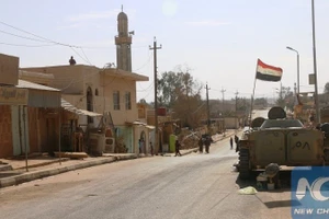 Lực lượng an ninh Iraq giải phóng thành phố Rawa khỏi tầm kiểm soát của IS, tháng 11/2017. (Ảnh minh họa: Xinhua)