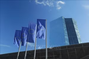 Trụ sở Ngân hàng Trung ương châu Âu (ECB) tại Frankfurt, Đức. (Ảnh: THX/TTXVN)