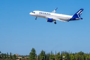 Một chiếc máy bay của hãng hàng không Hy Lạp Aegean Airlines. (Ảnh: Aegean Airlines)
