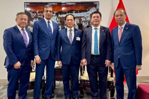 Phó Thủ tướng Bùi Thanh Sơn tiếp Chủ tịch, Giám đốc điều hành Tập đoàn Fedex. (Ảnh: Bộ Ngoại giao)