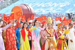 Hình ảnh của khối văn hóa-thể thao tại Lễ kỷ niệm 80 năm Cách mạng Tháng Tám thành công và Quốc khánh 2/9 diễn ra sáng 2/9/2025 tại Hà Nội. (Ảnh: DUY LINH)