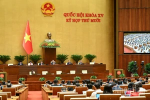 Quang cảnh phiên họp của Quốc hội. (Ảnh: DUY LINH)