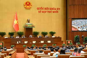 Quang cảnh phiên họp của Quốc hội. (Ảnh: DUY LINH)