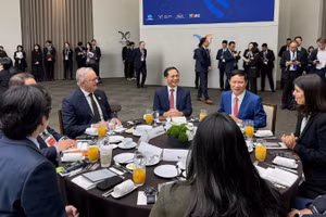 Phó Thủ tướng Chính phủ Bùi Thanh Sơn tham dự Đối thoại giữa các nhà lãnh đạo APEC với Hội đồng Tư vấn kinh doanh APEC. (Ảnh: Bộ Ngoại giao)