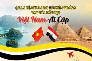 [Infographic] Quan hệ hữu nghị truyền thống, hợp tác tốt đẹp Việt Nam-Ai Cập