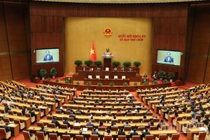 Toàn cảnh phiên bế mạc Kỳ họp thứ 9, Quốc hội khóa XV, ngày 27/6/2025. (Ảnh: DUY LINH)