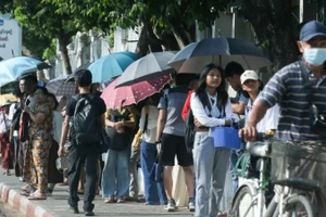 Nhịp sống thường ngày ở Yangon, Myanmar. (Ảnh: Xinhua)