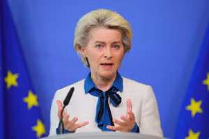 Chủ tịch Ủy ban châu Âu (EC) Ursula von der Leyen. (Ảnh: Xinhua)