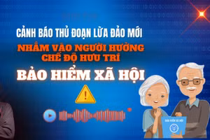 [Infographic] Cảnh báo thủ đoạn lừa đảo mới nhắm vào người hưởng chế độ hưu trí, bảo hiểm xã hội
