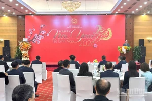 Quang cảnh buổi gặp mặt. (Ảnh: TRUNG HƯNG)