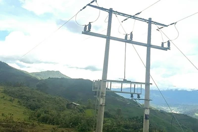 Hiện trường nơi xảy ra sự cố.