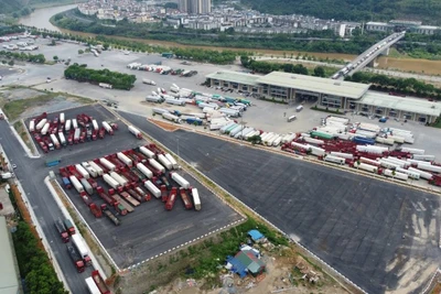 Cửa khẩu đường bộ số II Kim Thành, tỉnh Lào Cai.