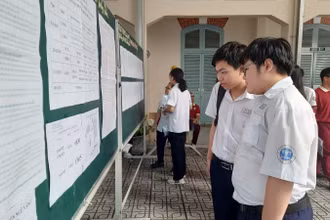 Học sinh Thành phố Hồ Chí Minh (cũ) tham gia kỳ thi tuyển sinh lớp 10 công lập năm học 2025-2026.