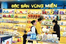 Sản phẩm của nhiều làng nghề được bày bán tại các trung tâm thương mại lớn.