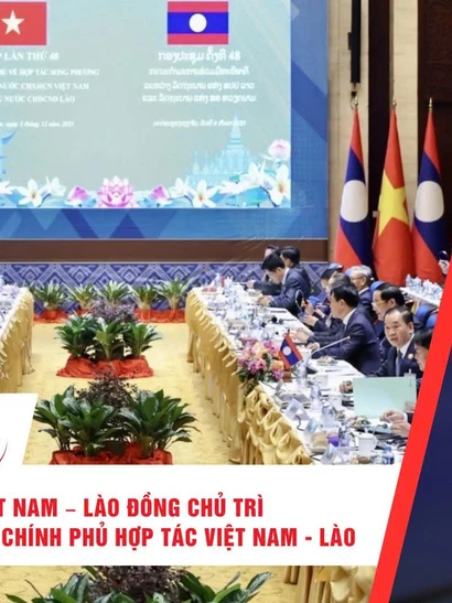 [Video] Thời sự 24h ngày 3/12/2025: Thủ tướng Việt Nam – Lào đồng chủ trì Kỳ họp 48 Ủy ban liên Chính phủ hợp tác Việt Nam - Lào