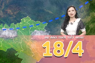 [Video] Dự báo thời tiết đêm nay và ngày mai 18/4/2026: Mưa dông rải rác, nắng đan xen