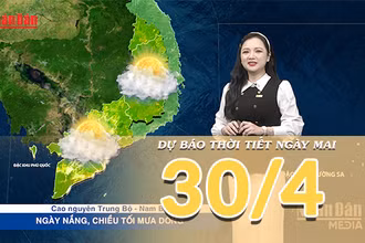 [Video] Dự báo thời tiết đêm nay và ngày mai ngày 30/4/2026: Không khí lạnh tăng cường, Bắc Bộ khô ráo, Nam Bộ tiếp diễn nắng nóng 
