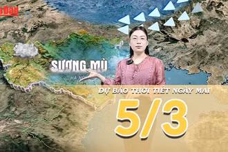 [Video] Dự báo thời tiết đêm nay và ngày mai 5/3/2026: Không khí lạnh suy yếu, miền Bắc hửng nắng, miền Nam đón mưa