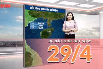 [Video] Dự báo thời tiết ngày 29/4/2026: Không khí lạnh ảnh hưởng đến Bắc Bộ, Nam Bộ nắng nóng gay gắt trên diện rộng 