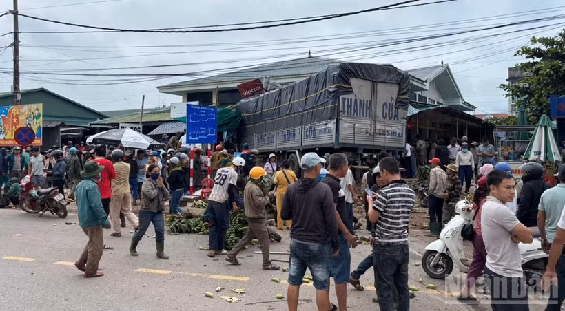 Hiện trường vụ tại nạn.