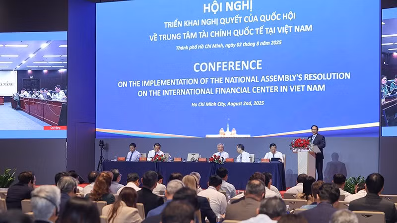 Hội nghị triển khai Nghị quyết của Quốc hội về Trung tâm tài chính quốc tế tại Việt Nam.