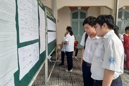 Học sinh Thành phố Hồ Chí Minh (cũ) tham gia kỳ thi tuyển sinh lớp 10 công lập năm học 2025-2026.