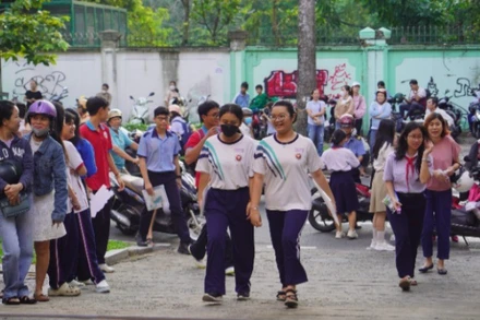 Học sinh Thành phố Hồ Chí Minh tham gia kỳ thi truyển sinh lớp 10 công lập năm học 2025-2026.