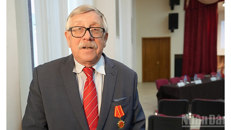 Tiến sĩ Petr Tsvetov, Cán bộ khoa học cấp cao Trung tâm Nghiên cứu Việt Nam và ASEAN thuộc Viện Trung Quốc và châu Á đương đại, Viện Hàn lâm Khoa học Nga. (Ảnh: XUÂN HƯNG)
