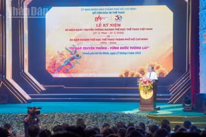 Quang cảnh buổi lễ kỷ niệm.