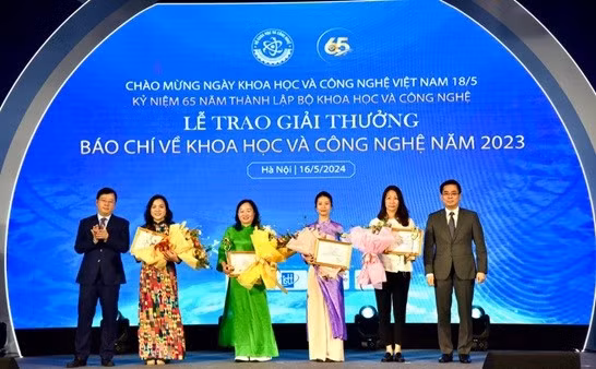 Báo Nhân Dân đoạt giải Nhất Giải thưởng báo chí về khoa học và công nghệ năm 2023.