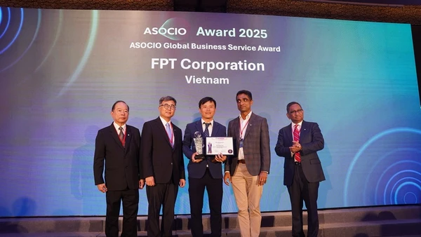 Tập đoàn FPT nhận Giải thưởng Global Business Service Award tôn vinh những thành tựu nổi bật trong cung cấp dịch vụ công nghệ toàn cầu.