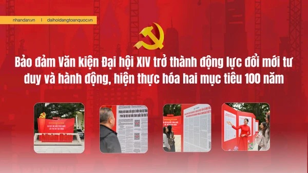 Bảo đảm Văn kiện Đại hội XIV trở thành động lực đổi mới tư duy và hành động, hiện thực hóa hai mục tiêu 100 năm