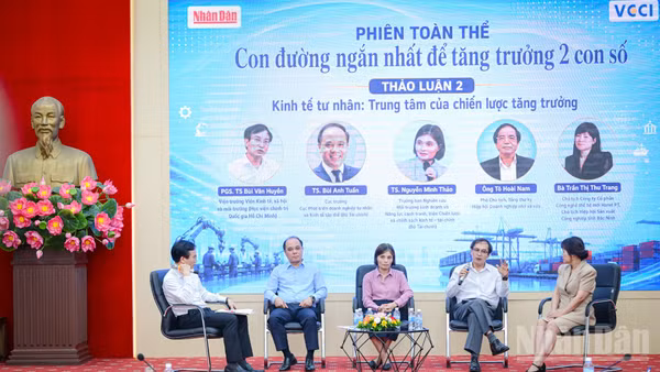 Phiên thảo luận Kinh tế tư nhân: Trung tâm của chiến lược tăng trưởng.