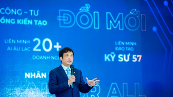 Ông Nguyễn Văn Khoa - Tổng giám đốc FPT: phát biểu tại Ngày hội Đổi mới sáng tạo quốc gia năm 2025.