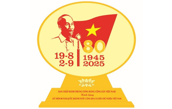 Phê duyệt mẫu biểu trưng quà tặng Kỷ niệm 80 năm Cách mạng Tháng Tám thành công và Quốc khánh 2/9