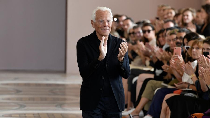 Nhà thiết kế Giorgio Armani. (Ảnh: Xinhua)