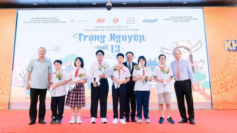 Lễ phát động cuộc thi diễn ra tại Trường Trung học cơ sở Cầu Giấy.